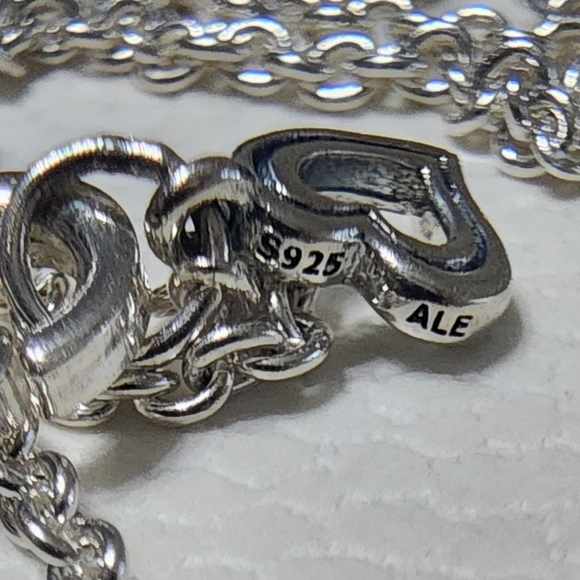 Pandora Sparkling Handwritten Love Collier Necklace - Picture 7 of 10